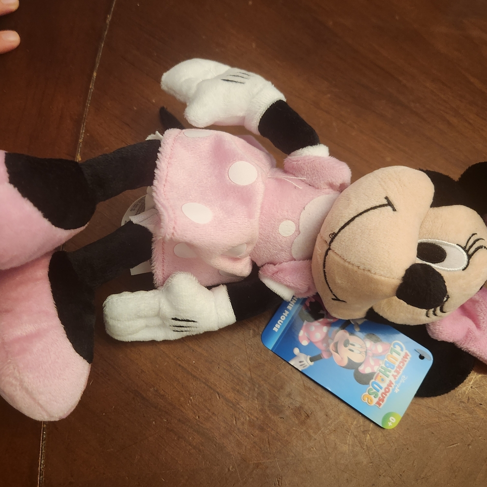 Disney Minnie Mouse Pink Polka Dot Plush Doll